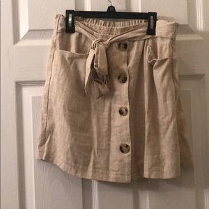Beige skort size medium